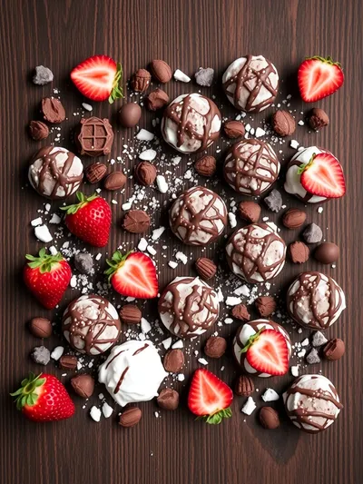 Chocolate Strawberry Yogurt Clusters - ingredients preparation