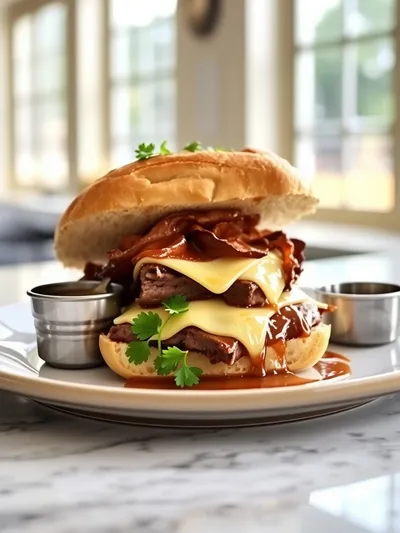 Crockpot French Dip Sandwiches - ready to serve