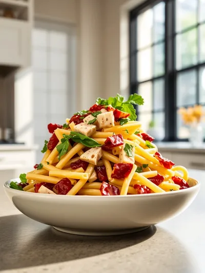 Dill Pickle Turkey Bacon Pasta Salad