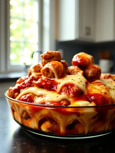 Dump and Bake Meatball Casserole