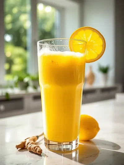 Fresh Lemon Ginger Detoxifying Smoothie