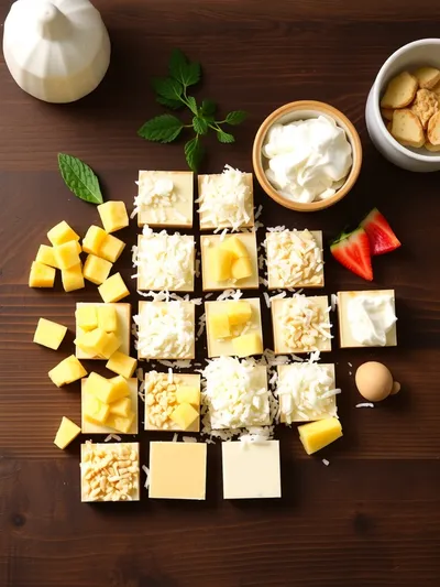 Hawaiian Cheesecake Salad - ingredients preparation