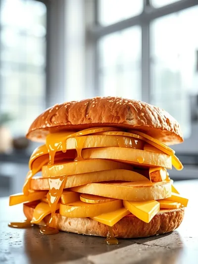 Hot Honey Apple Cheddar Sandwich