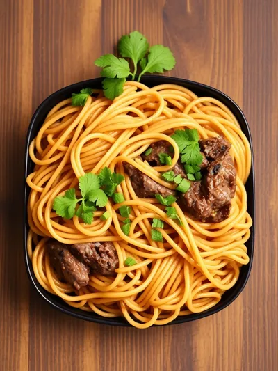 Korean Beef Noodles – Slow Cooker Comfort - ingredients preparation