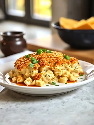 Million Dollar Chicken Casserole - ready to serve