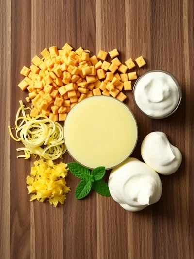 No-Bake Golden Oreo Lemon Dessert - ingredients preparation