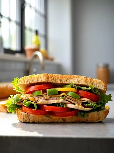 No Bread Turkey Club Sandwich