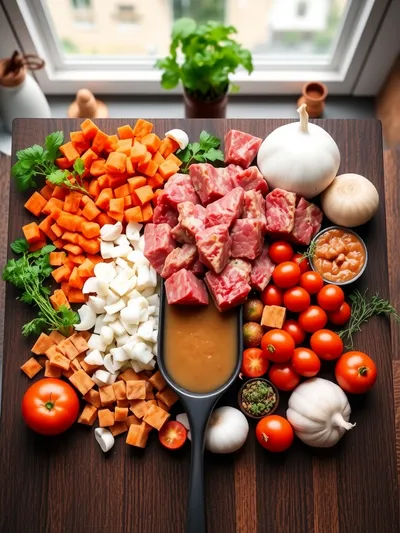 Simple Old Fashioned Goulash Recipe - ingredients preparation