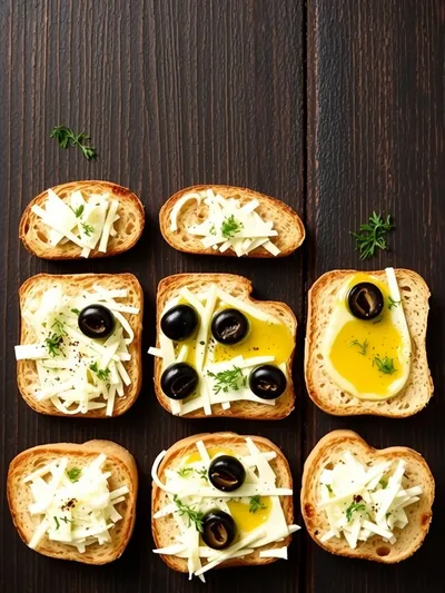 Easy Olive Cheese Bread Appetizer - ingredients preparation