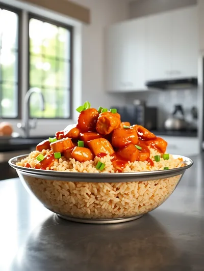 One-Pan Bold Honey BBQ Chicken Rice