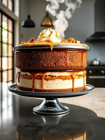 One Pot Salted Caramel Cheesecake