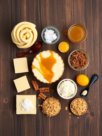 One Pot Salted Caramel Cheesecake - ingredients preparation