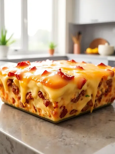 Overnight Slow Cooker Breakfast Casserole