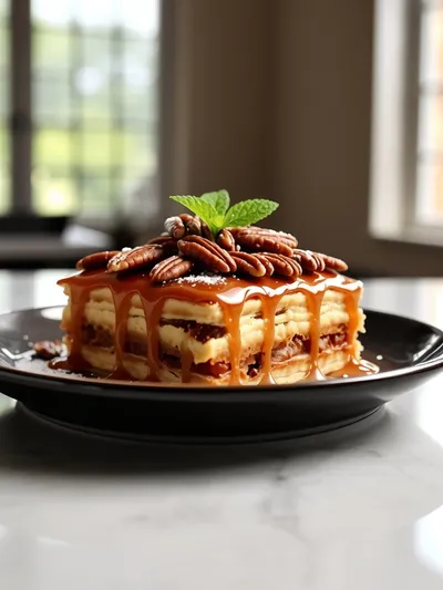 Pecan Pie Lasagna – Sweet Layered Dessert - ready to serve