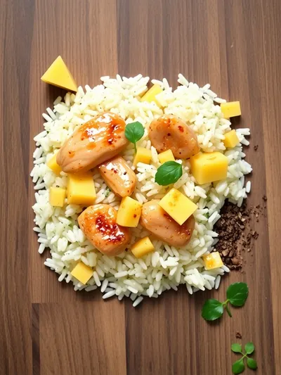 Pineapple Chicken and Rice – Sweet & Savory Tropical Comfort - ingredients preparation