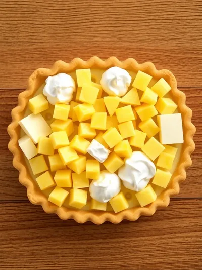 Pineapple Cream Cheese Pie – Sweet and Tangy Dessert - ingredients preparation