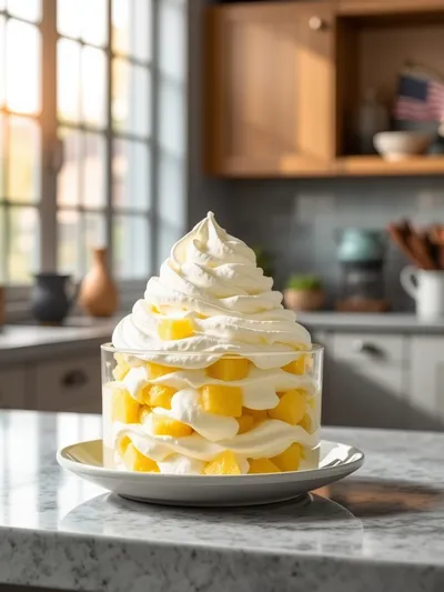 Pineapple Fluff: Light Tropical Dessert