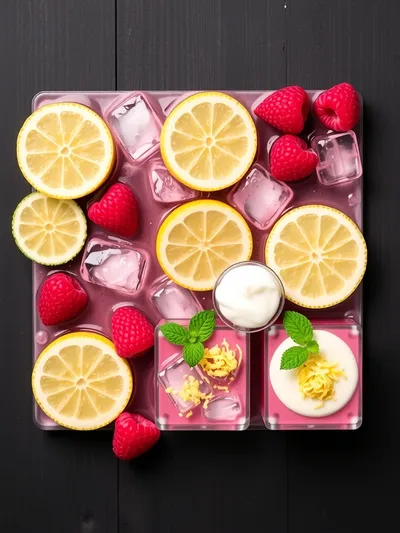Raspberry Lemonade Smoothie Recipe - ingredients preparation