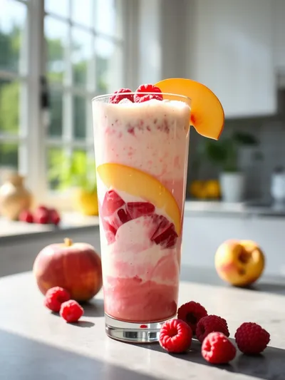 Raspberry Peach Smoothie – Easy and Refreshing