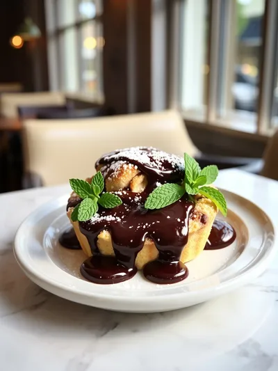 Southern Chocolate Cobbler - cooking process
