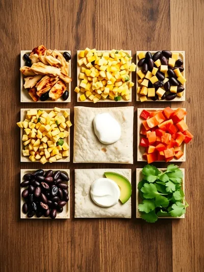 Southwest Chicken Wraps – Quick & Easy Lunch - ingredients preparation