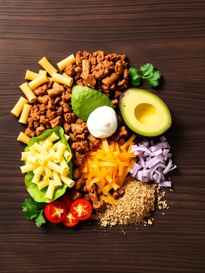 Taco Pasta – Quick & Easy Lunch Recipe - ingredients preparation