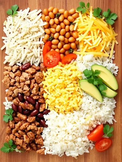 The Best Taco Rice - ingredients preparation