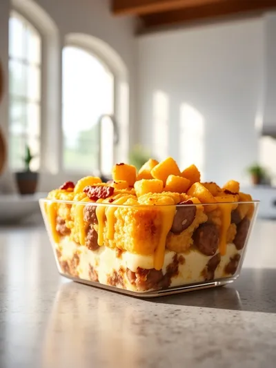 Tater Tot Sausage Breakfast Casserole