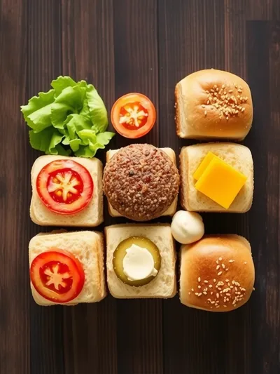 White Trash Sliders - ingredients preparation