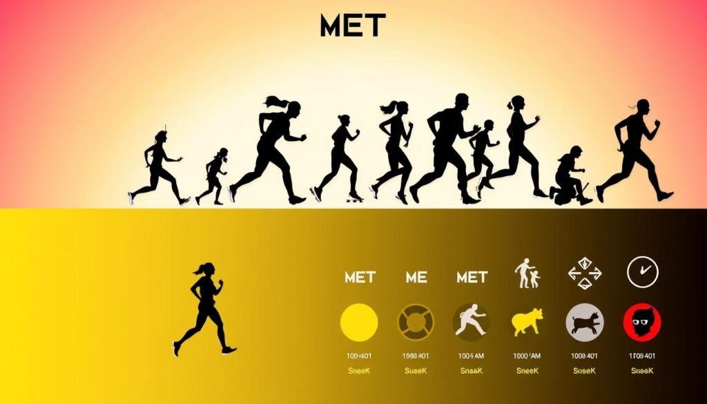 MET system for calculating calories burned