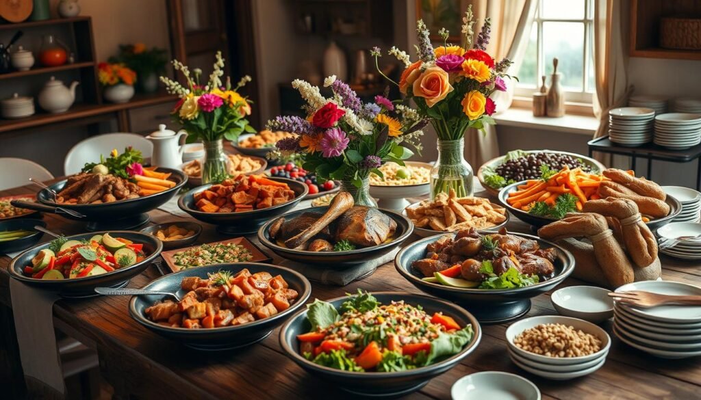 family-style buffet catering